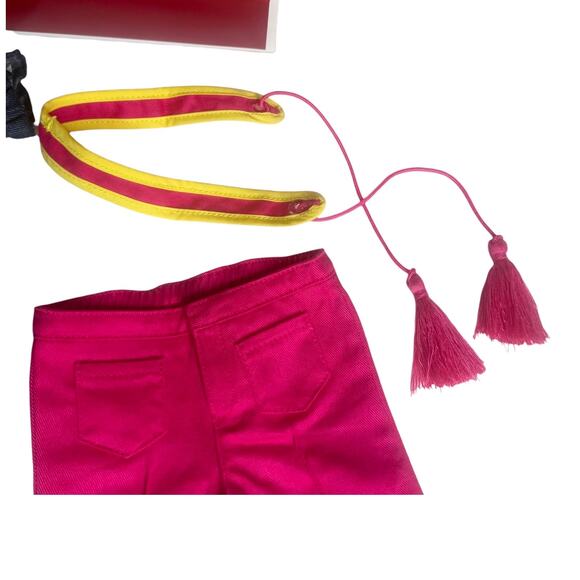 American Girl Julie Doll Tunic Outfit Denim Top Pants Clogs Belt Accessories Box - Picture 8 of 10